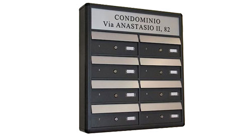 cassetta postale in alluminio esterno