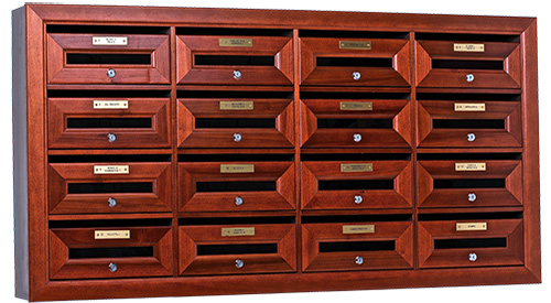 cassetta postale in legno