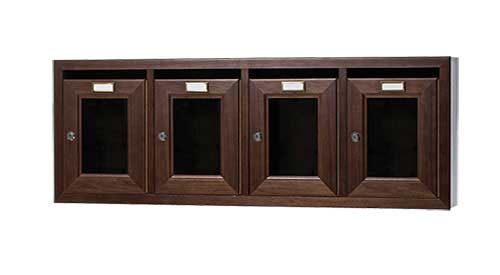 cassette postali in alluminio