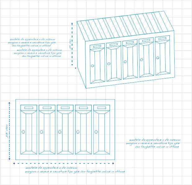 cassetta postale in legno