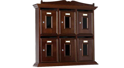 cassette postali in legno