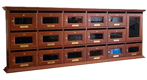 cassette postali in legno