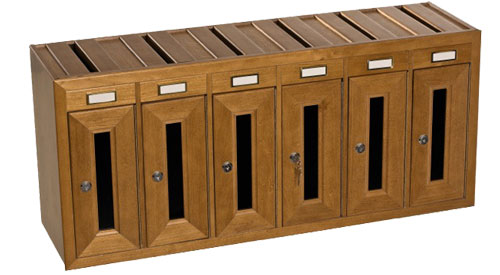 cassette postali in legno