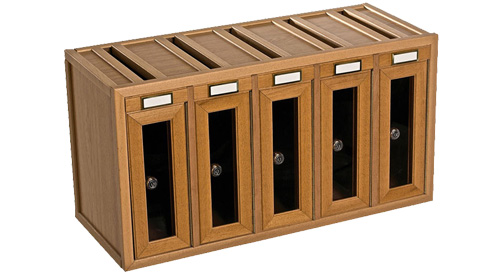 cassette postali in legno