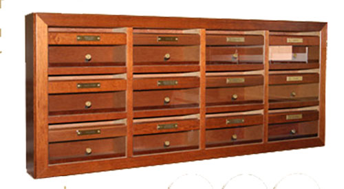 cassettea postale in legno