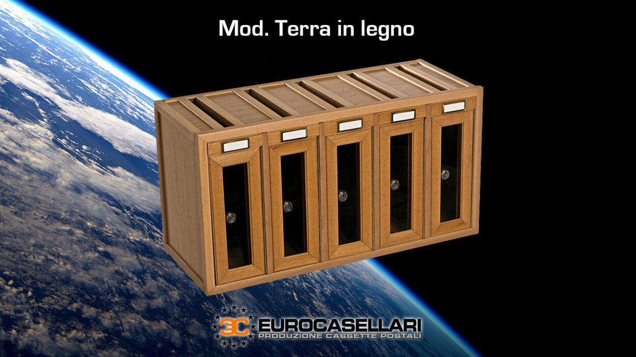 cassette postale in legno