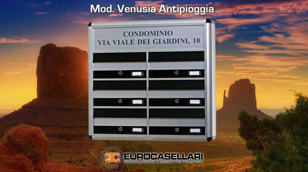 cassetta postale in alluminio