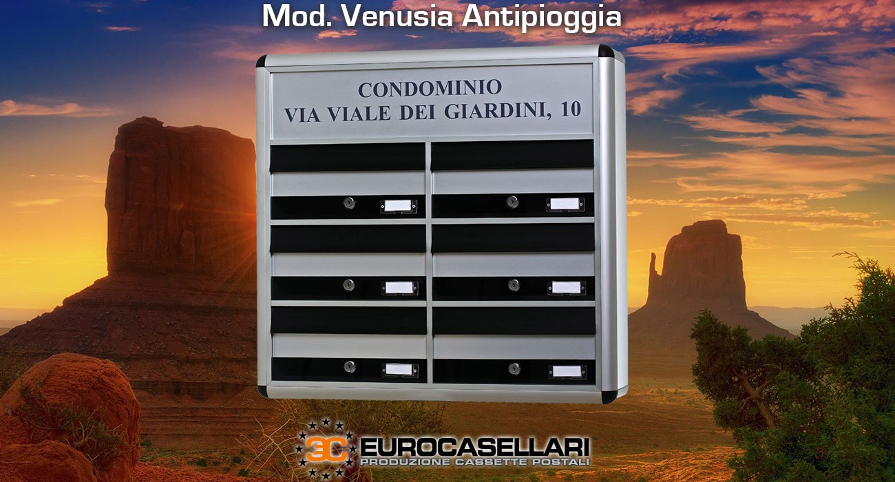 cassetta postale in alluminio