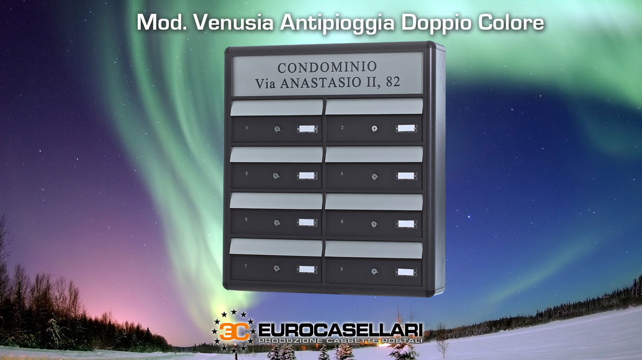 cassetta postale in alluminio