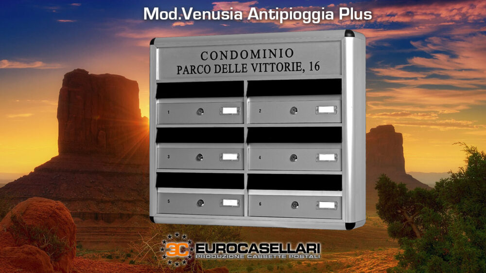 cassetta postale in alluminio