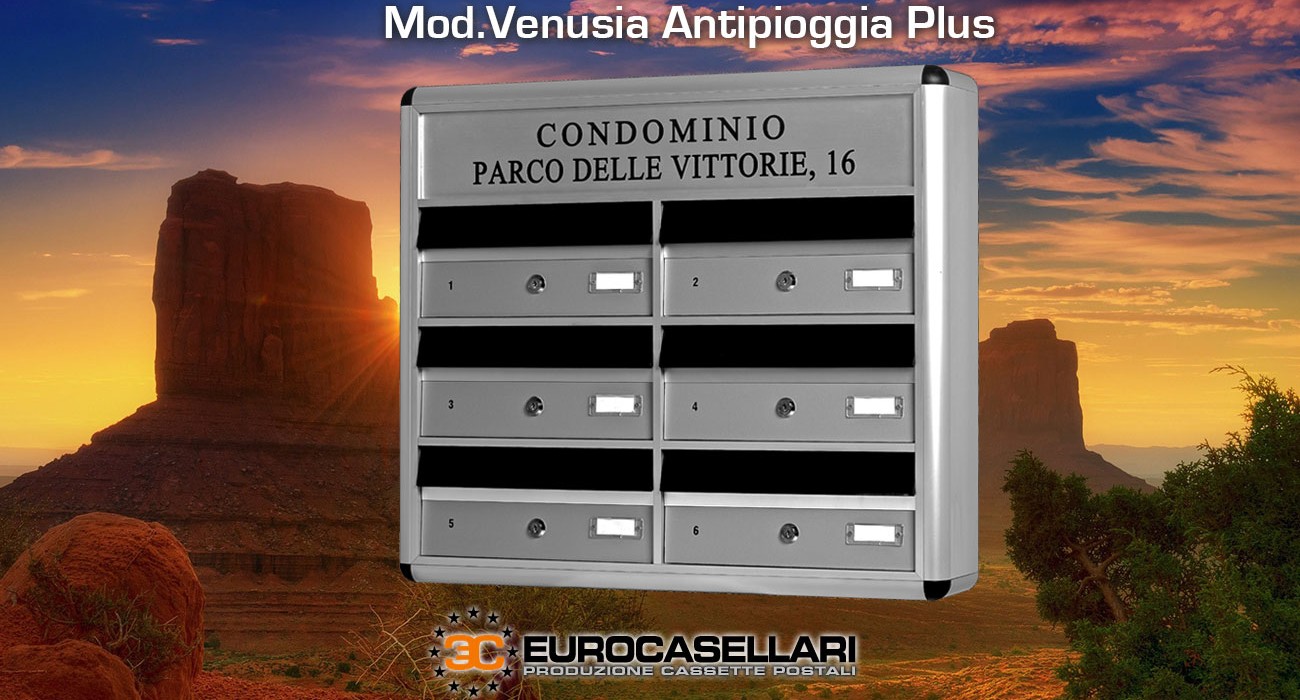 cassetta postale in alluminio